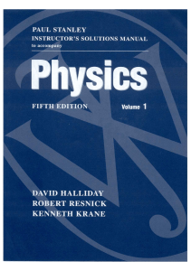 Solucionario Física Resnick -Halliday 5° Ed - Vol 1