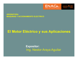 EL MOTOR ELECTRICO ASIGNATURA MAQ. Y ACC ELECT ENAC