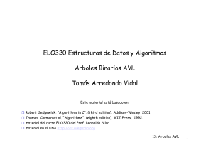 ELO-320 Arboles binarios AVL