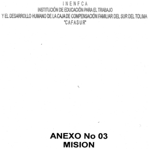 ANEXO 3 MISION