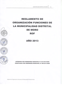 reglamento organizacion funciones rof 2013