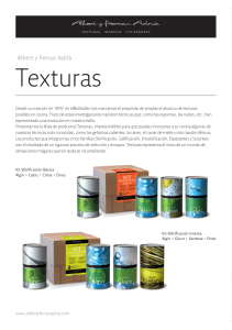 Tecnica - Ferran Adria - Texturas