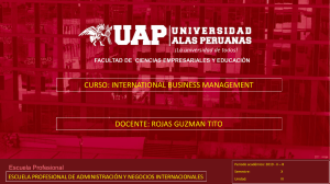 UAP 11 SESION INTERNATIONAL BUSINESS MANAGEMENT