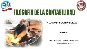 CLASE III - FILOs.CONTAB. - Ciencia y conocimiento contable