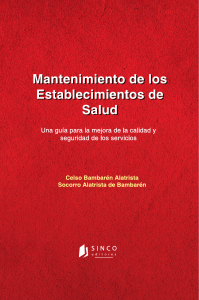 matenimiento de los establecimientos de salud