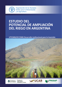 Estudio Potencial de Ampliacion de Riego en la Argentina