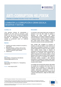 Fighting grand corruption challenges and successes 2015 SP