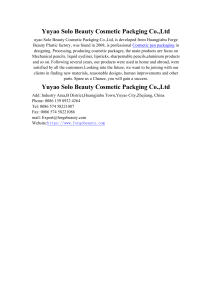 Yuyao Solo Beauty Cosmetic Packging Co.,Ltd