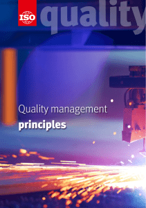 1. Quality Management Principles