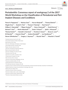 Periodontitis Consensus report. Papapanou2018
