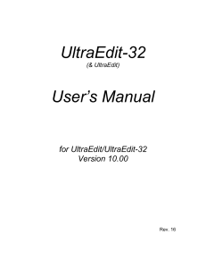 manual ultraedit