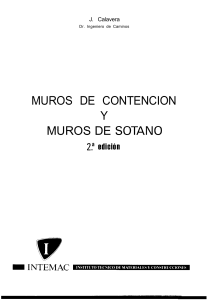 Muros de Contenci&oacute;n y Muros de S&oacute;tano: Dise&ntilde;o y C&aacute;lculo