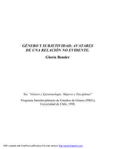 GyG 2013 - Bonder - Género y subjetividad