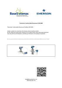 Transmisor presión Rosemount 3051SMV