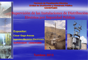 4.- Supervision de las Instalaciones de Distribucion Electrica