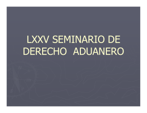 LXXV dcho aduanero 2019