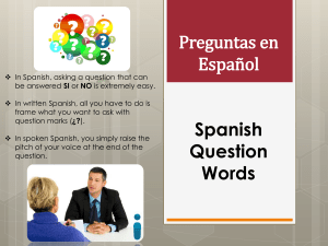 Preguntas en Español