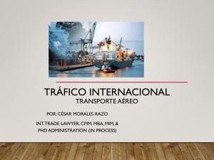 Tráfico Internacional Transporte Aéreo 20191002