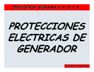 Protecciones de generadores