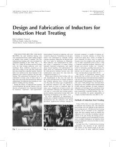 Diseño y fabricacion de inductores para tratamientos térmicos