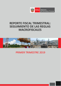 Informe Trimestral de Reglas Fiscales I Trim2019