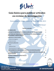 Guia publicar articulos de investigacion