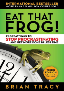 eat that frog - brian tracy