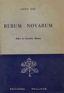 Rerum Novarum-Radiomensaje 50 Aniv. de la Encíclica (León XIII-Pío XII)