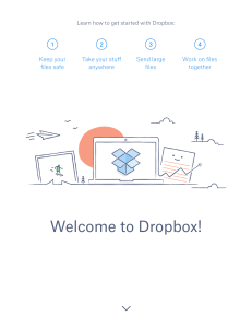 get started with dropbox