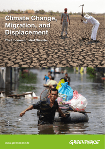 climat change, migration and displacement