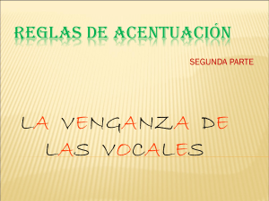 Reglas de acentuación (II)