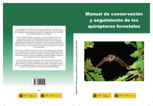 Manual de conservación y seguimiento de los quirópteros forestales.