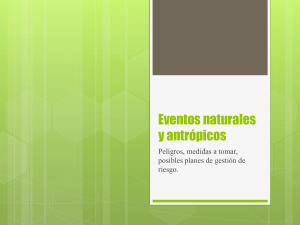 Eventos naturales y antrópicos POINT
