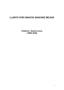 Federico Garcia Lorca - Llanto por Ignacio Sanchez Mejias