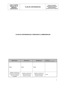 F7 Estructura del Plan de Emergencias para EECC