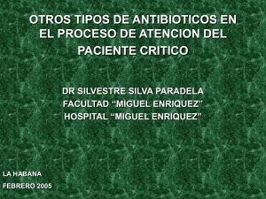 Conferencia 031 - Otros antibióticos