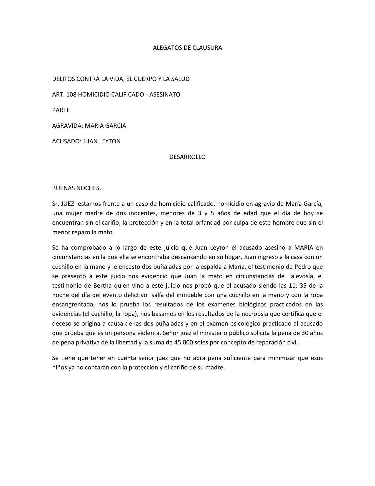 Alegatos De Clausura Ejemplos Modelo Formato Y Estructura Legaltech ...