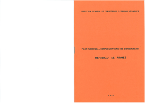 1971 Plan Nacional Complementario de Conservación y Refuerzo de Firmes - MOPU