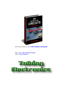 Transistor Circuits volume 1