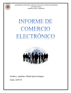 INFORME DE COMERCIO ELECTRÓNICO