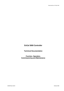 Manual EnCal  3000 Controller
