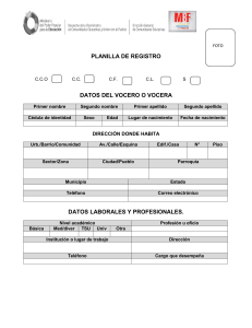 4. PLANILLA DE REGISTRO     VOCERIAS DEL MBF