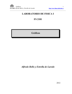 LABORATORIO DE FISICA I FS 2181 Graficos