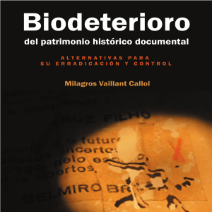 BIODETERIORO DEL PATRIMONIO HISTORICO DOCUMENTAL