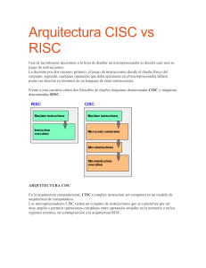 Arquitectura CISC vs RISC