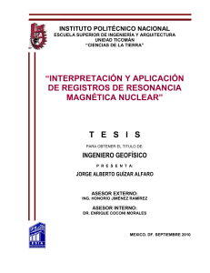 Interpretación y aplicación de registros de resonancia magnética nuclear