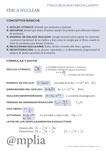 fisica nuclear formulas