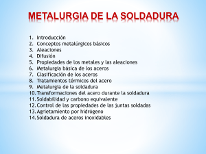 METALURGIA DE LA SOLDADURA