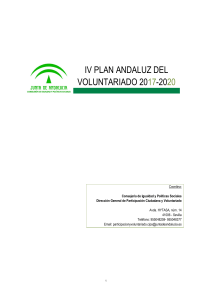 121017 IV Plan Andaluz del Voluntariado 2017-2020