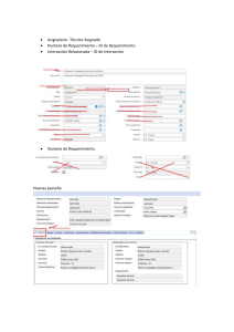 Requerimientos de Solicitud de Servicio